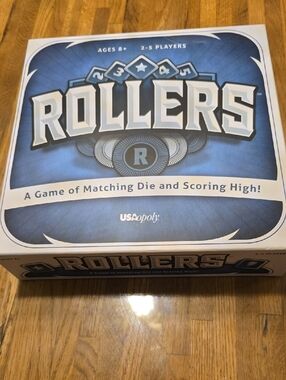 USOpoly Rollers Board Game - Blue Matching Dice Game